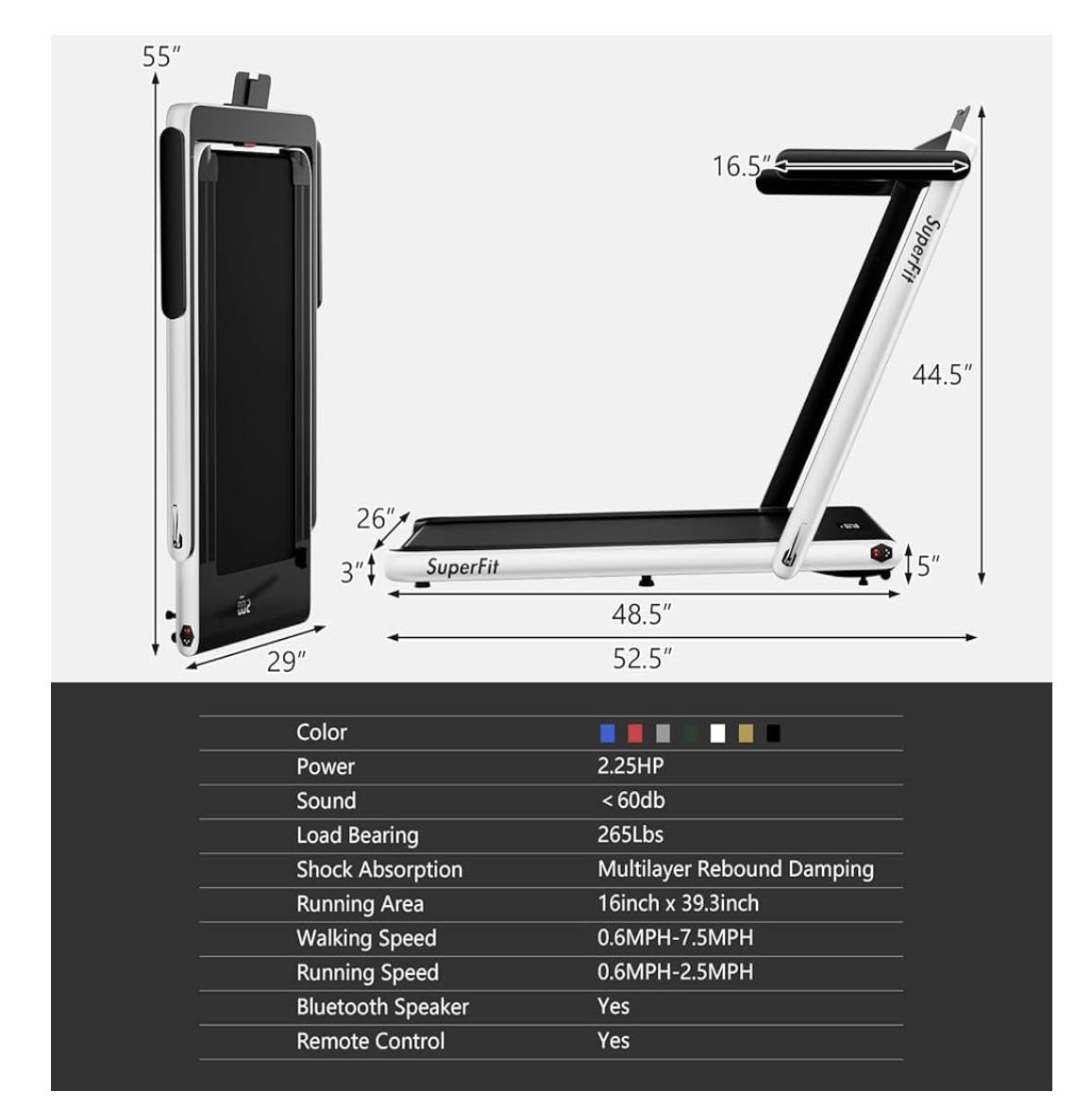 Folding Treadmill - Nearly Brand New!