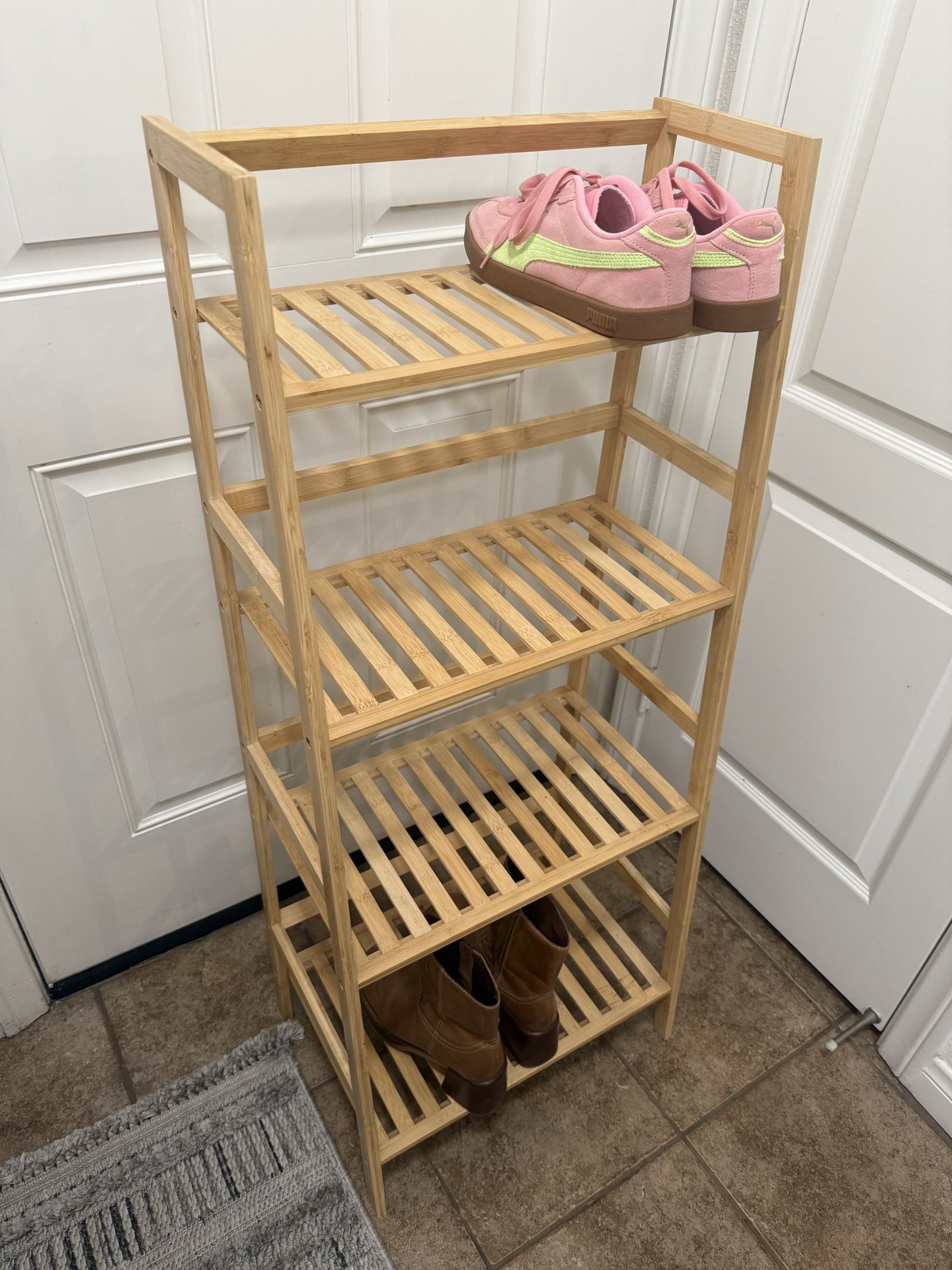 Wood Shoe Rack Or Plant Stand 