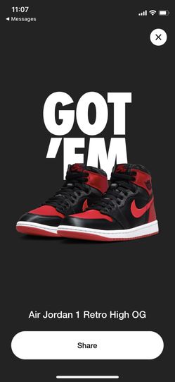 Satin Bred Jordan 1