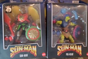 Mattel Sun-Man Rulers of the Sun Action Figure Set