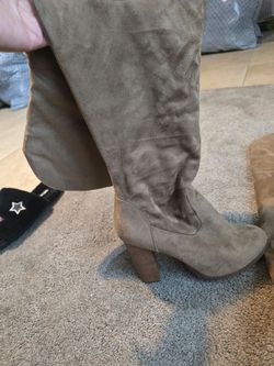 Knee high brown boots
