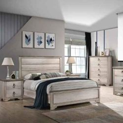 Brand New! 7pc Queen/Full Bedroom Set 😍/ Take it home with Only $39down/ Hablamos Español Y Ofrecemos Financiamiento 🙋🏻‍♂️ 