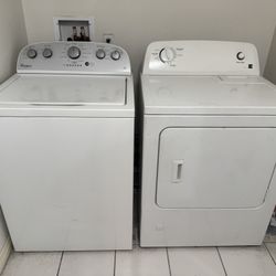 Washer and gas dryer