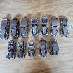 Antique  Car Collection  Pure Pewter 