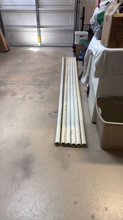 PVC tubes 10 feet long by 2”