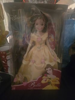 2002 Disney Princess Belle Porcelain Keepsake Doll by Brass Key Inc.