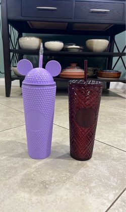 Starbucks Tumbler, Lavender Tumbler with Mickey Mouse Ears