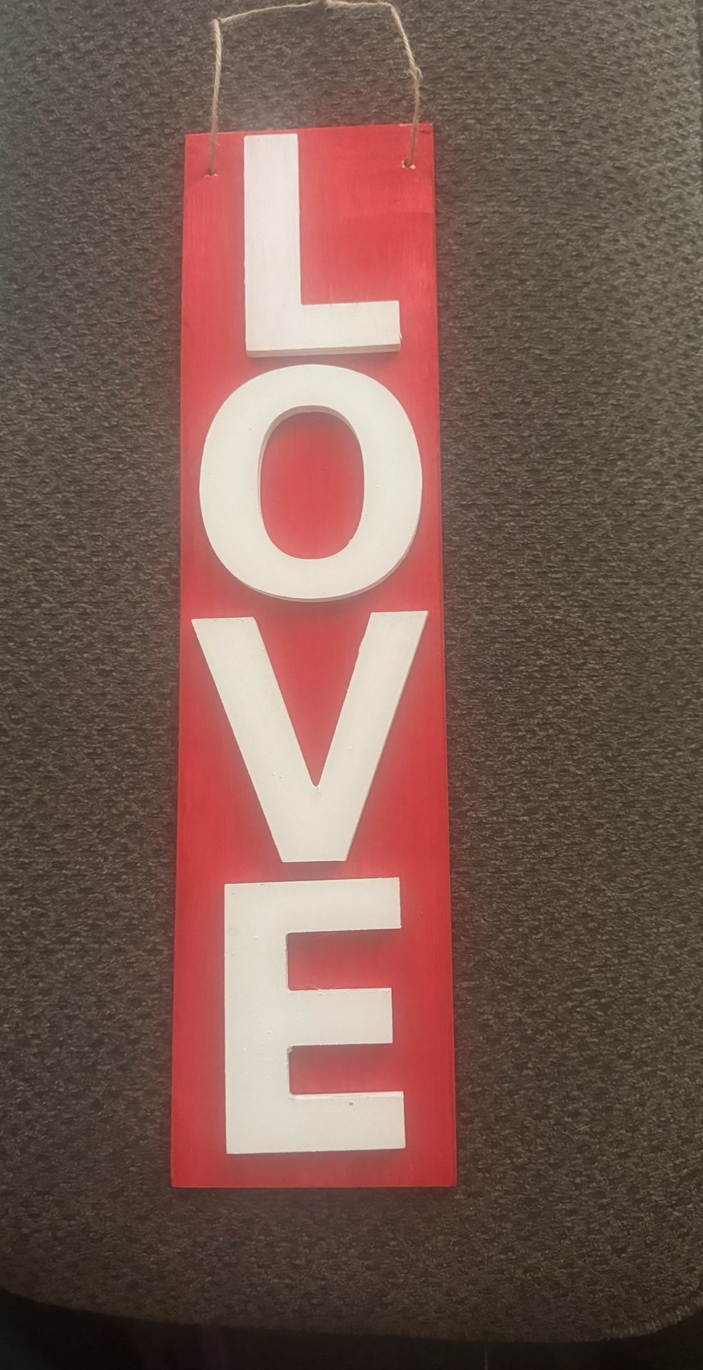 Handmade love sign