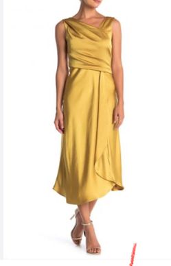 Satin Gold dress.