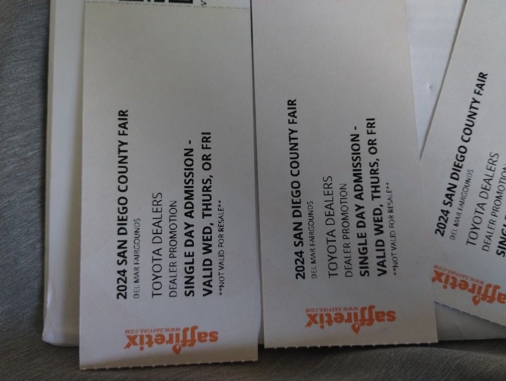 Delmar Tickets $6 Each 4 Of July 🎇🎆🎆
