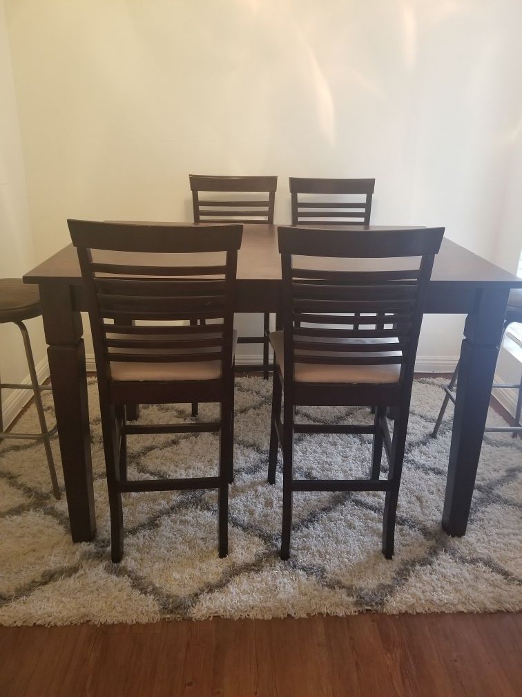 Large Expandable Wooden Dining Table