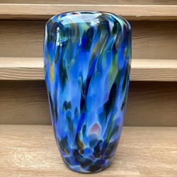 Dehanna Jones Studio 12” Hand Blown Art Glass Vase - Excellent Condition 