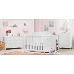 NEW Baby Crib In White (Retails For $389)