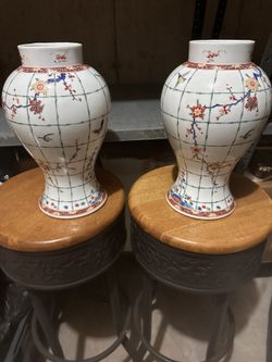 2 Large Beautiful Vases