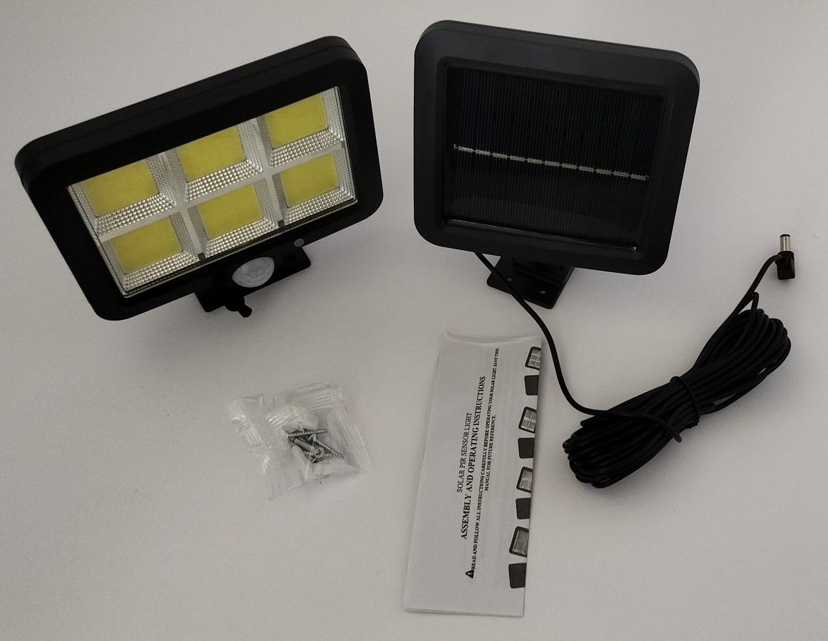 SEPARATE SOLAR WALL LAMP SL-F100 Cob/ SPLIT SOLAR LAMP/ new/ see discription ππ