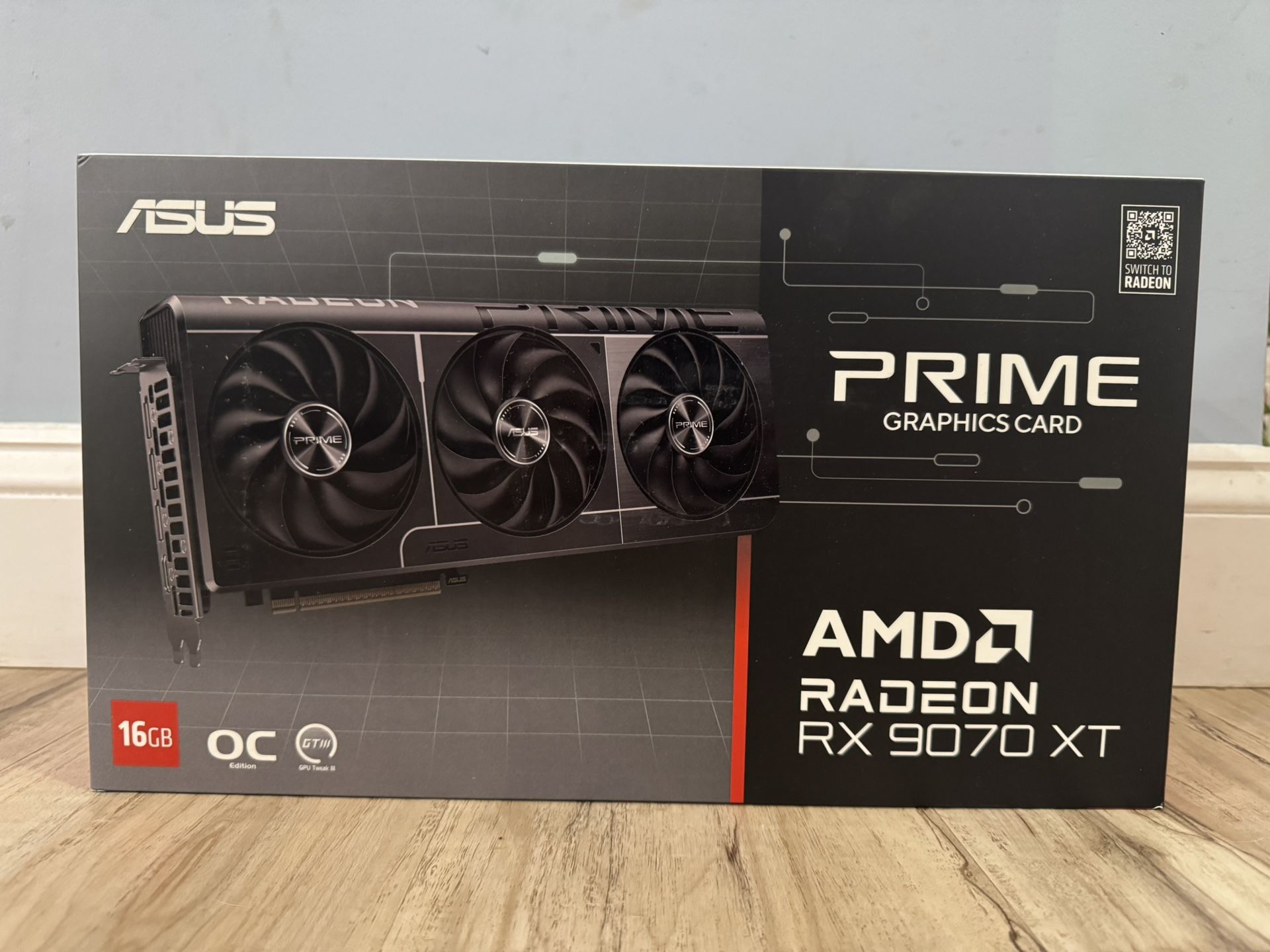 ASUS Prime Radeon RX 9070 XT OC Edition GPU Graphics Card