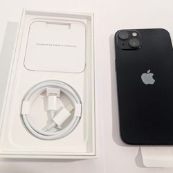Apple iPhone 13, New Open Box, Unlocked, 100% Battery Health, 128GB, Midnight
