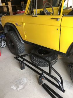 66 bronco tube bumper and tire carrier