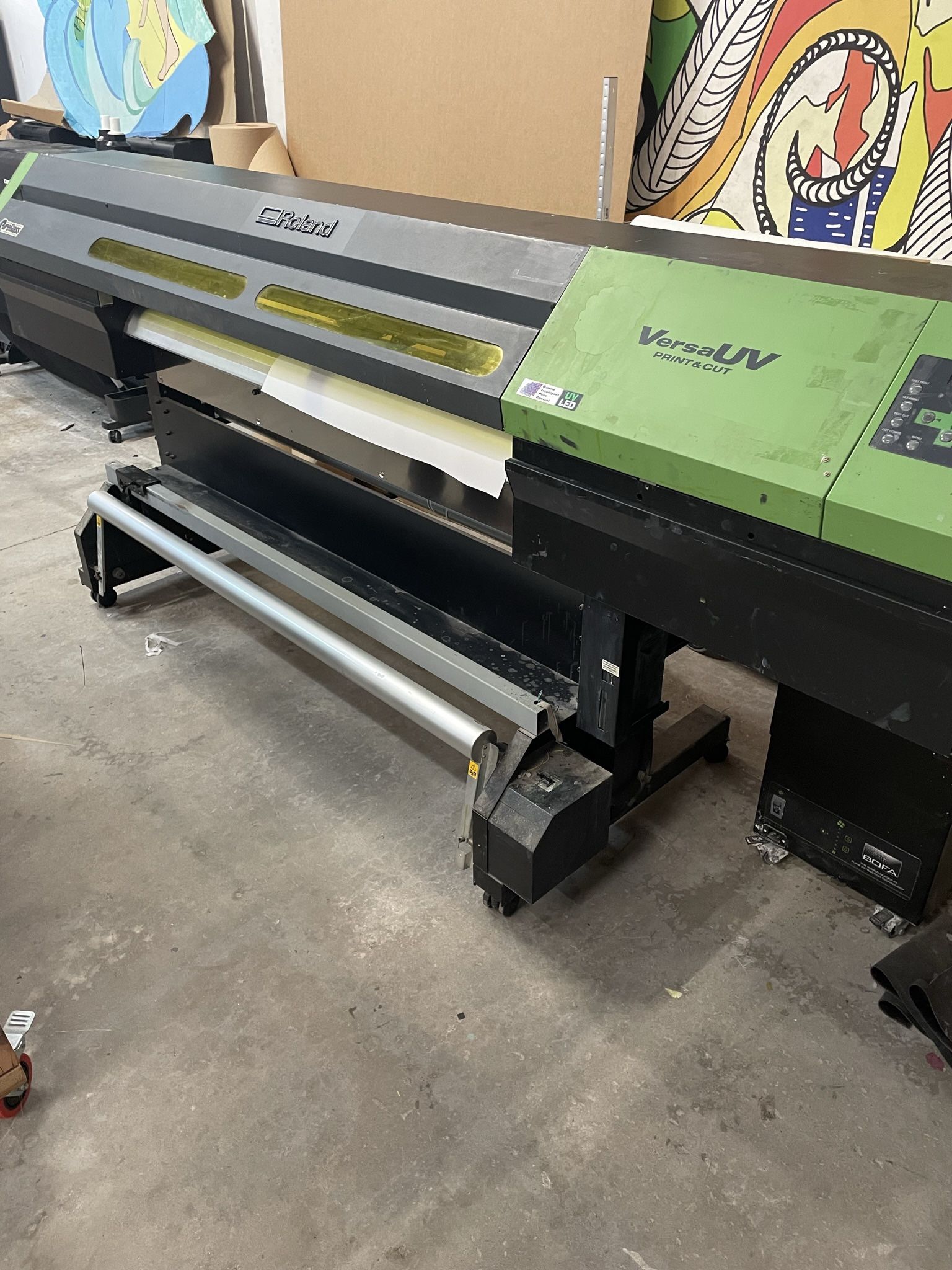 Roland LEJ-640 UV printer   Hybrid, Flatbed or Roll to Roll 