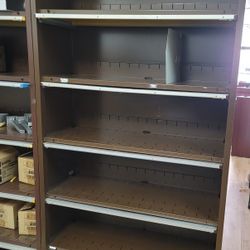 metal shelves x 2