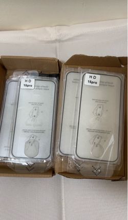 Four HD screen protectors for iPhone 15 Pro