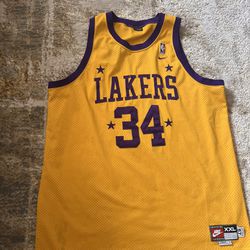 Vintage Los Angeles Lakers Nike Shaq Jersey Size XXL In Adults, Not Kobe, Lebron, Jordan 