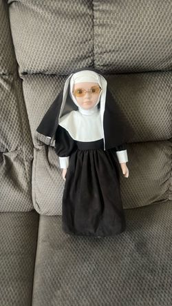 Nun Doll with Glasses
