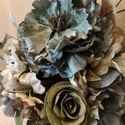 Pier1 Imports Faux Bouquet Of Flowers and  Vase