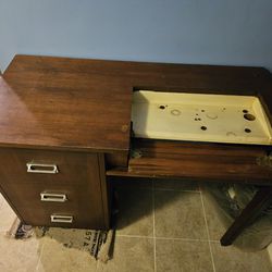 Sewing Machine Table And  Cabinet