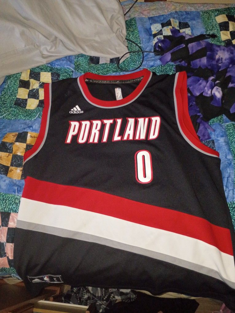 Trail Blazers Jersey Number 0(Damien Lillard) 