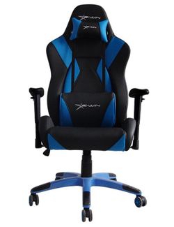 E-WIN Gaming Chair Blue & Black Ergonomic Racing Style