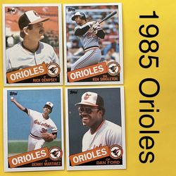 Orioles Baseball Cards ‘85
