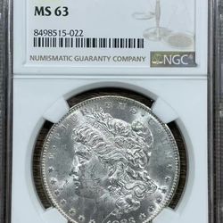 1883-O Morgan Silver Dollar NGC MS63