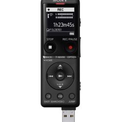 Sony ICD-UX570 Digital Voice Recorder, ICDUX570BLK, usb