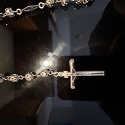 Silver Rosary