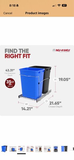 Pull out trash can