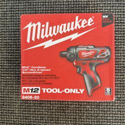 Milwaukee M12 - 2 Speed Screwdriver 