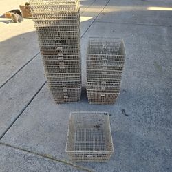 Vintage Wire Gym Locker Baskets, $25 each or 4 for $80, 7 left, 12x13"