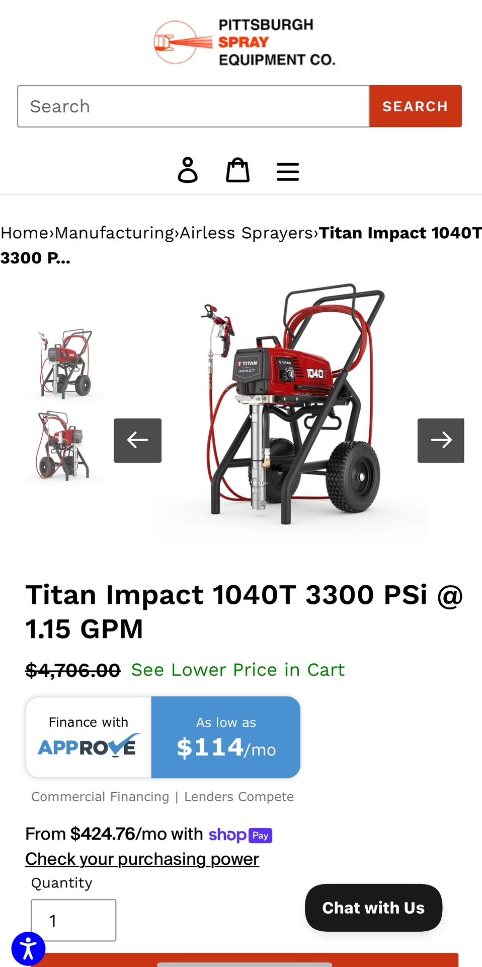 Paint sprayer.