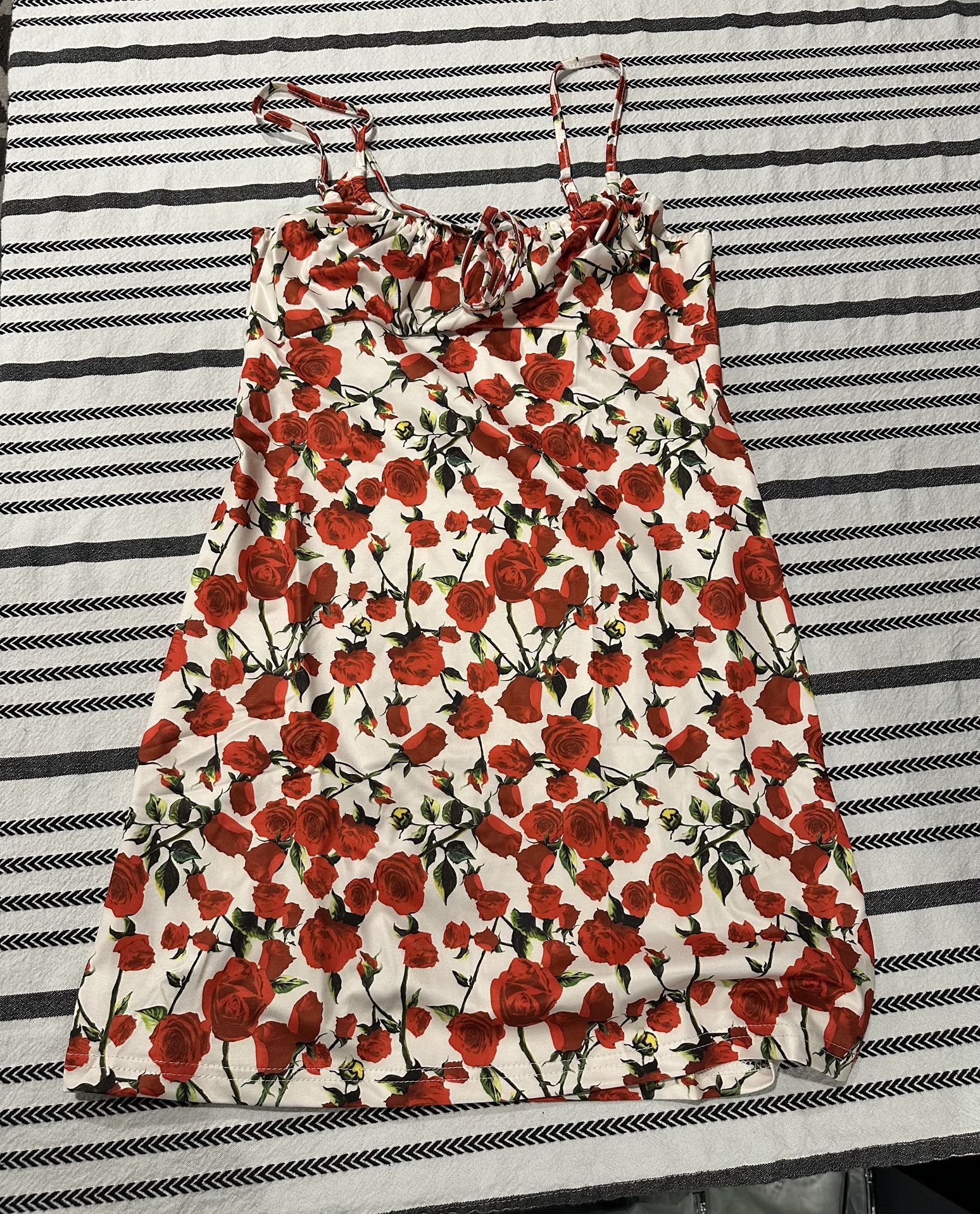 Rose print sundress