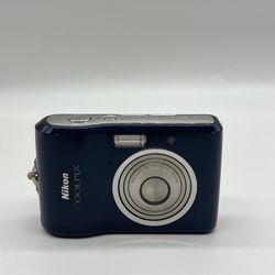 Nikon CoolPix L18 Blue 8.0 MP 3x Optical Zoom Digital Camera Tested Works Great!