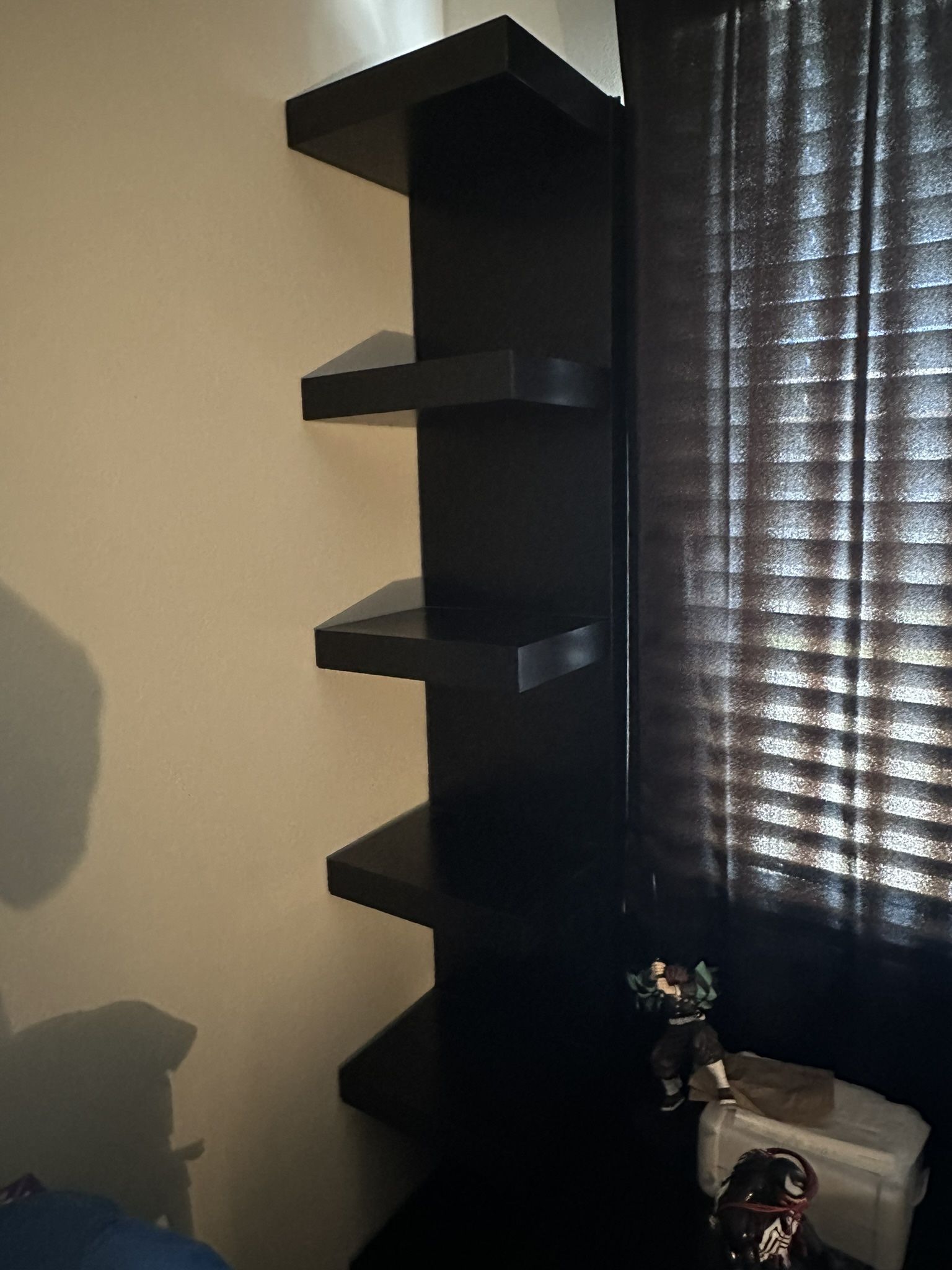 Black IKEA Lack shelf