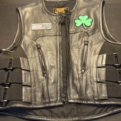 Leather Motorcycle Vest
