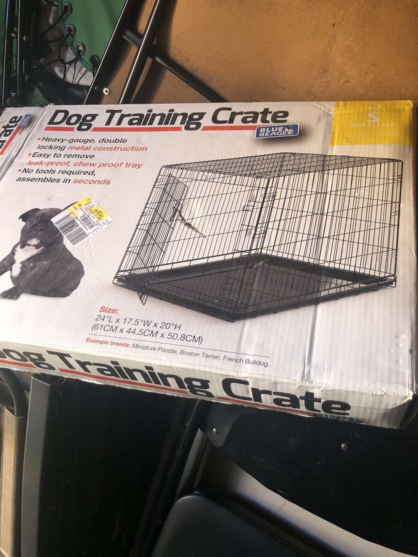 Dog training crate small