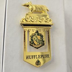 Harry Potter Hufflepuff Gold Tone Bookmark