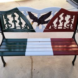Bench Mexican Flag Nice To Keep Under Shade