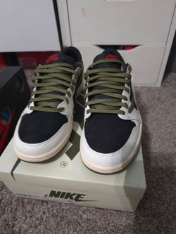 Jordan 1 olive and jordan 1 alaska off white