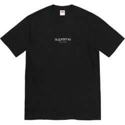 Supreme Classic Logo Tee Black Medium SS22