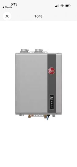 Rheem NG 9.5 GPM Indoor OR  Outdoor Tankless Water Heater SMART ECOH200DVELN-3