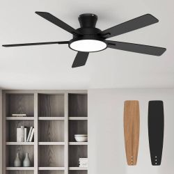 SALESUMO T5 52 IN. INDOOR CEILING FAN WITH LI
